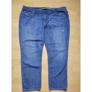 Lucky Brand Medium Wash Light Distressed Jeans Plus Size 22W